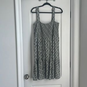Loft printed dress. Size L.